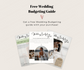 Modern minimalist invitation set free wedding budget guide
