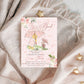 Printable and customizable Pooh baby shower invite for girls â€“ instant download
