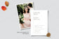 Modern Minimalist wedding invitation set backside option