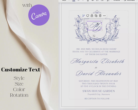 Editable wedding suite watch demo how to editable using canva template