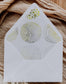 Gold foil effect printable envelope liners