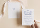 vintage baroque wedding invitation suite backside